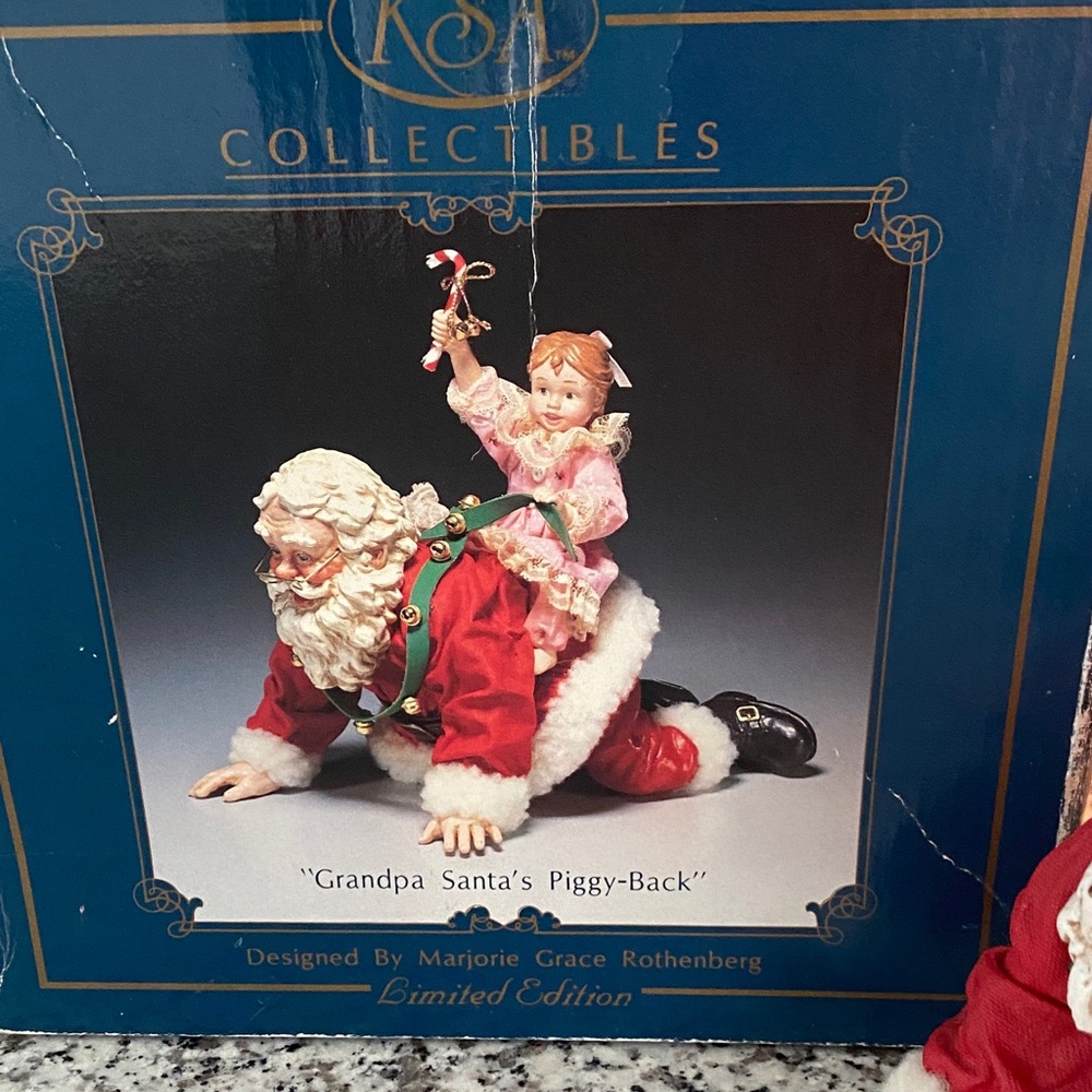 KS Adler Limited Edition Santa and Child Figurine VINTAGE - Picture 3 of 17